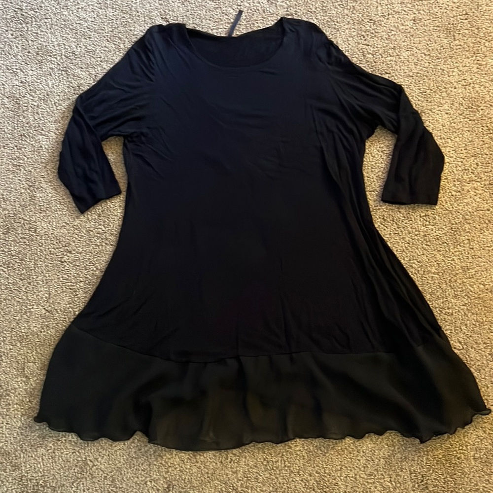 Pastels Ruffle Bottom Tunic Large